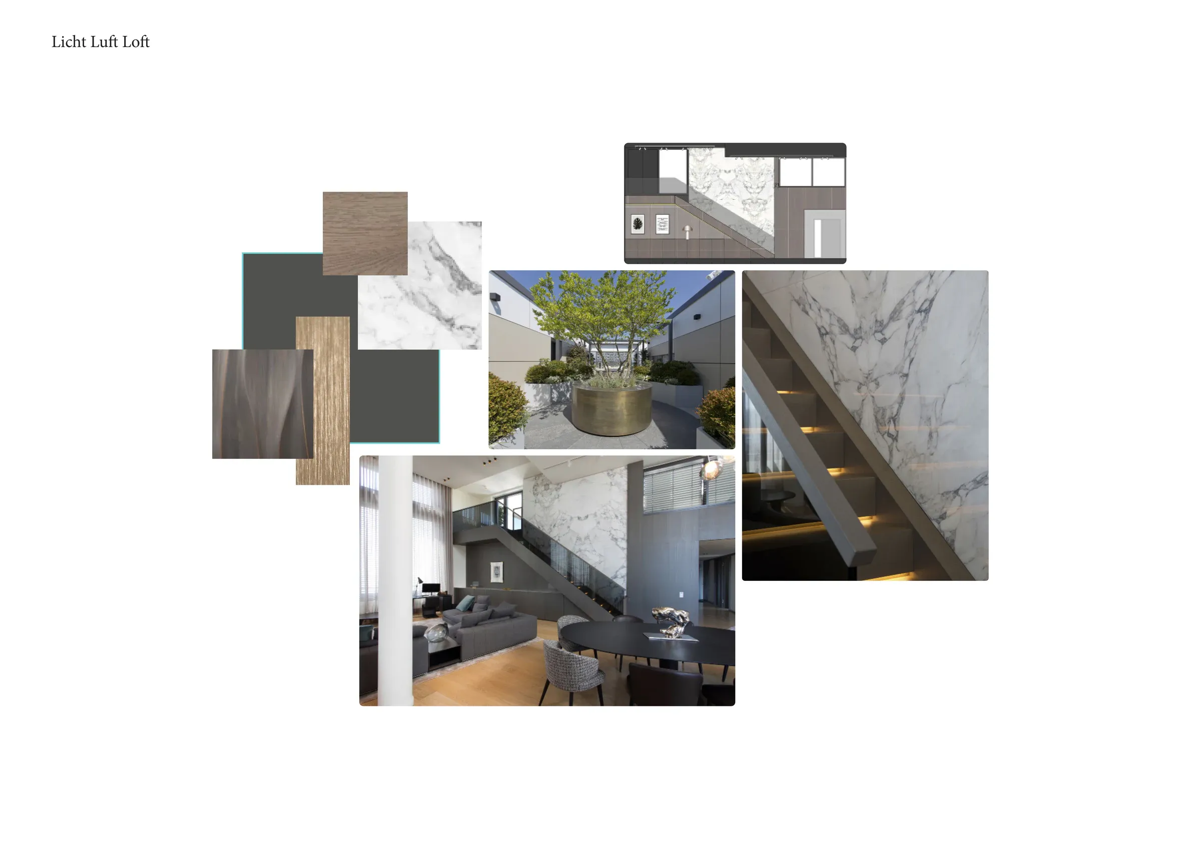 Maisonette Loft Apartment project collage