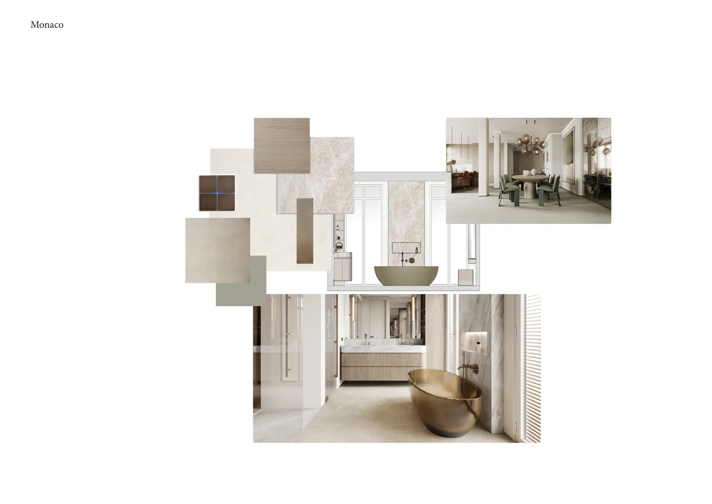 Monaco Villa Acacias project collage