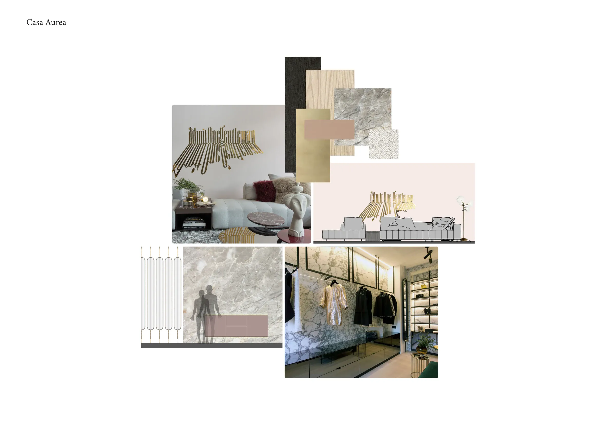Casa Aurea project collage