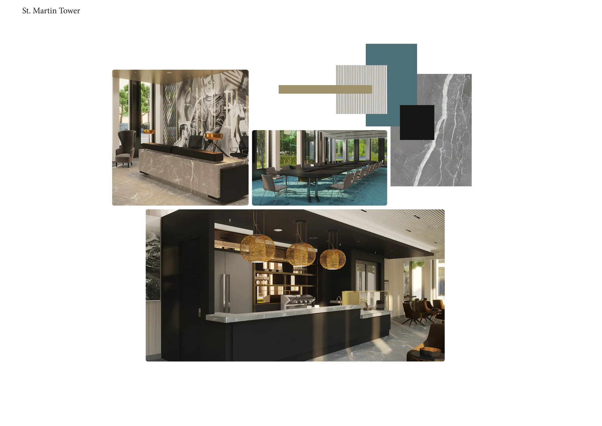 St. Martin Tower project collage